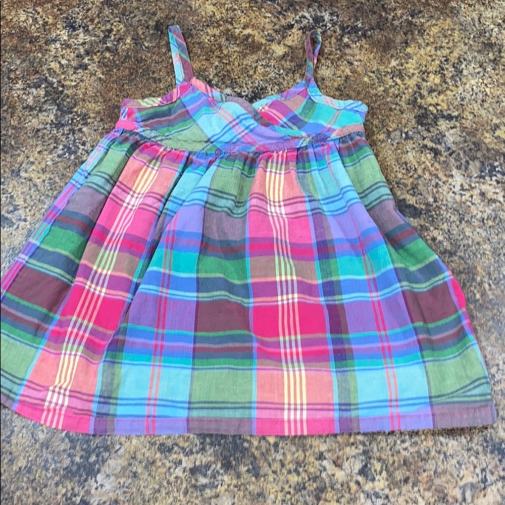 Rainbow Plaid Top